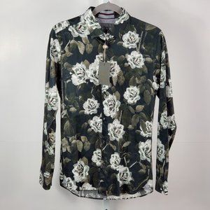 TED BAKER LONDON casual shirt FAMAIZE FIT LEAF